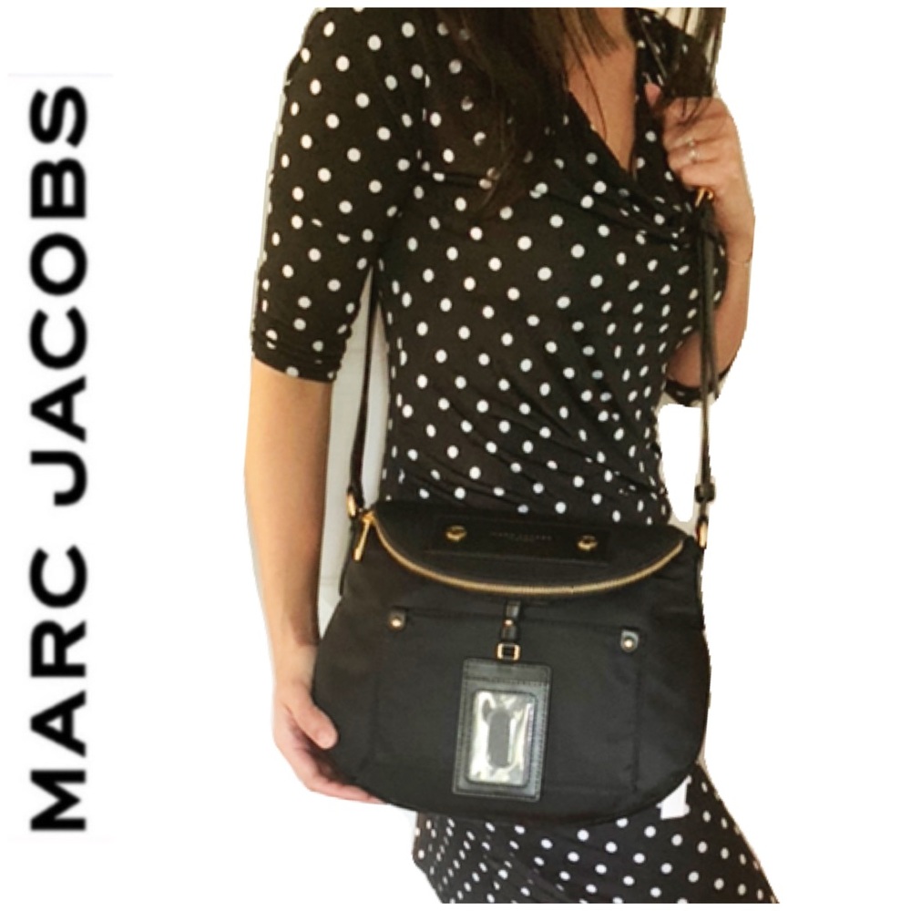 NWT Marc Jacobs preppy large crossbody black - Picture 3 of 7